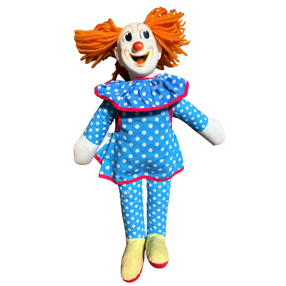 Vintage Bozo the Clown Plush Doll Knickerbocker Larry Harmon Capitol Records
